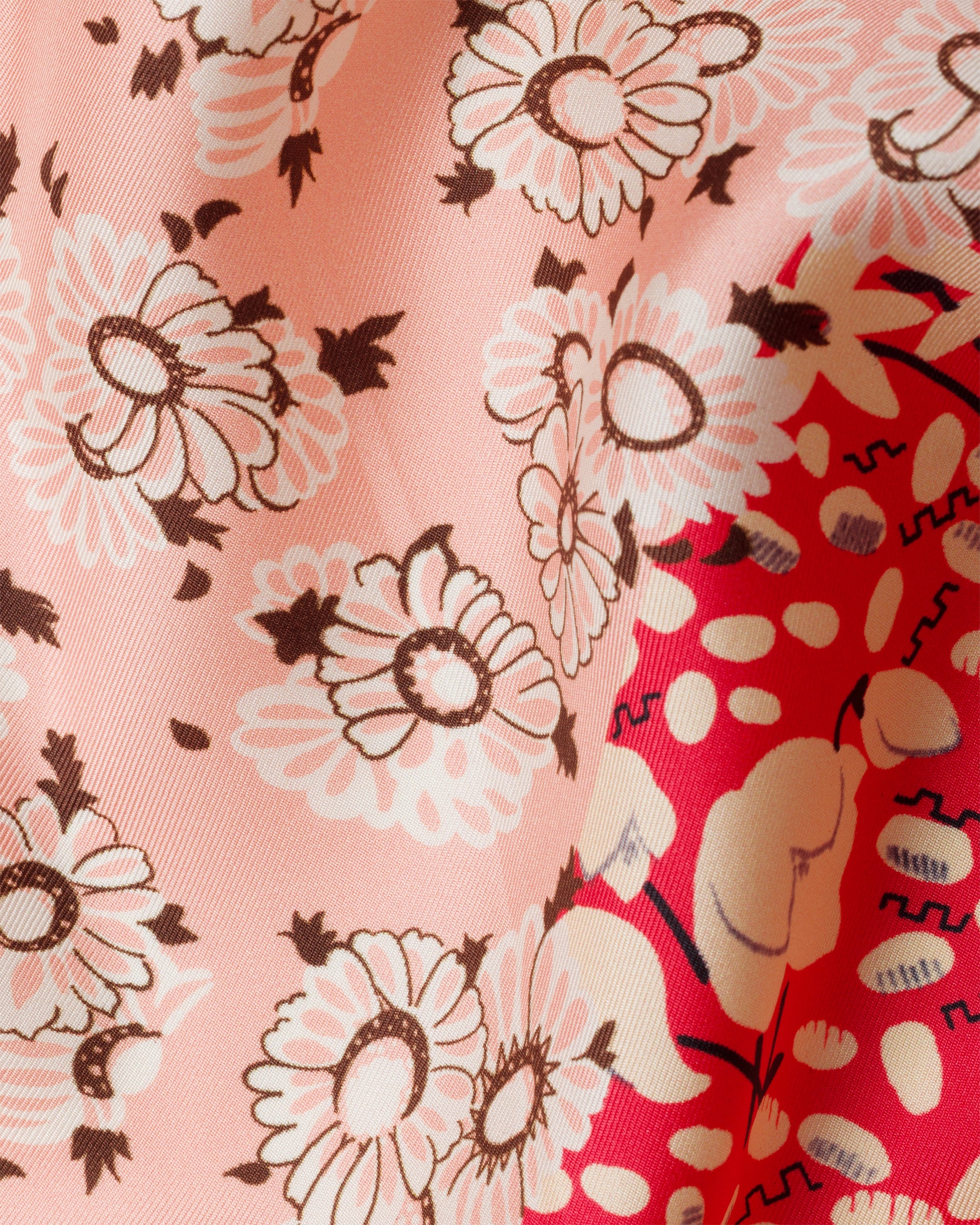 Printed silk twill scarf 90 x 90 - 2