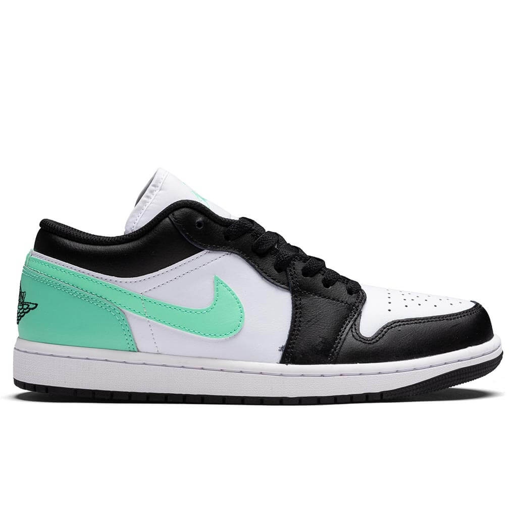 AIR JORDAN 1 LOW - WHITE/BLACK/GREEN GLOW - 1