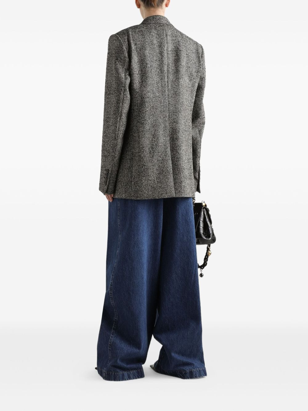 inverted-pleat jeans - 3
