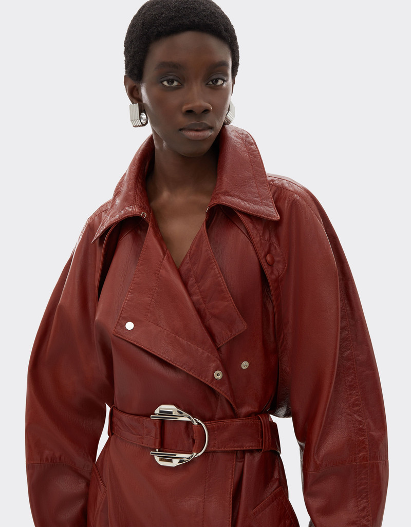Waxed leather coat 5
