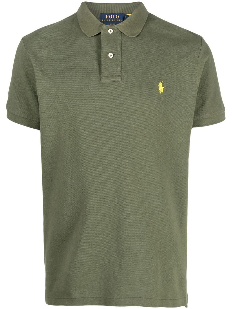 embroidered-logo detail polo shirt 1
