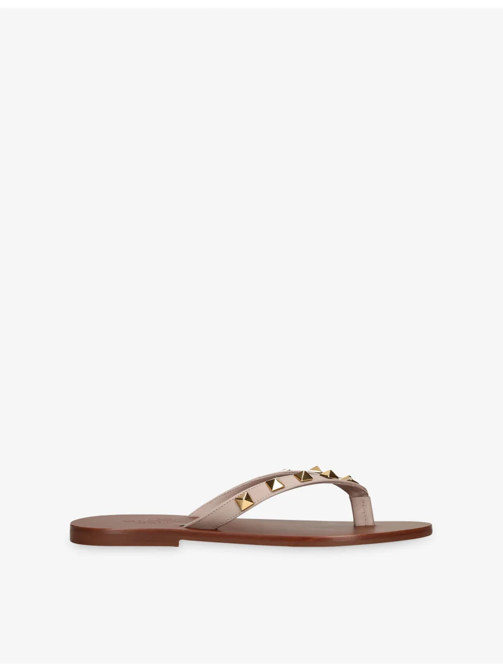 Rockstud Leather Sandals - 1