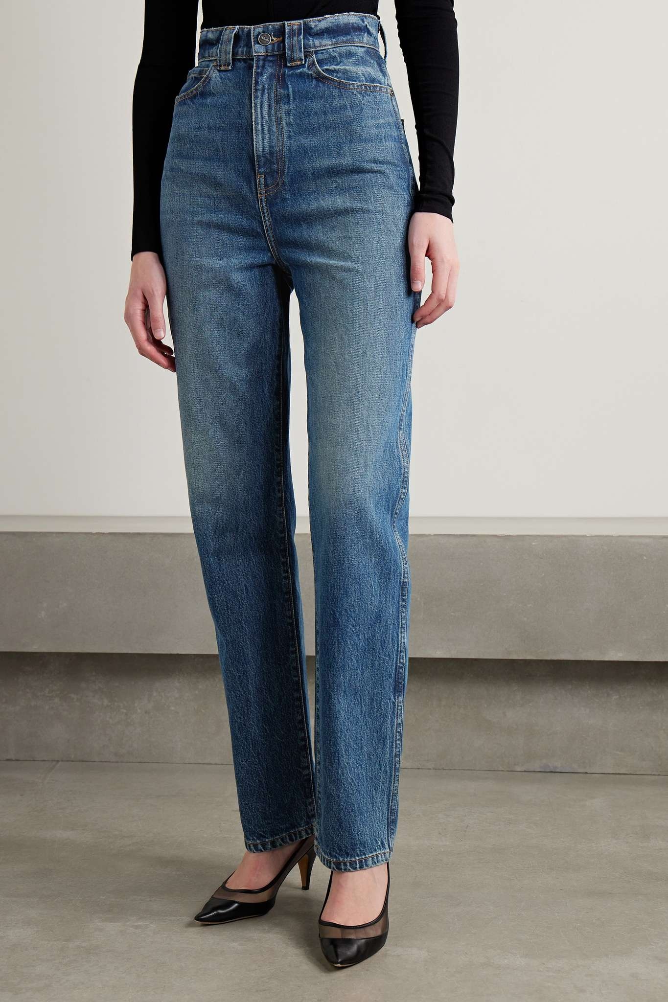 Albi high-rise straight-leg jeans - 3