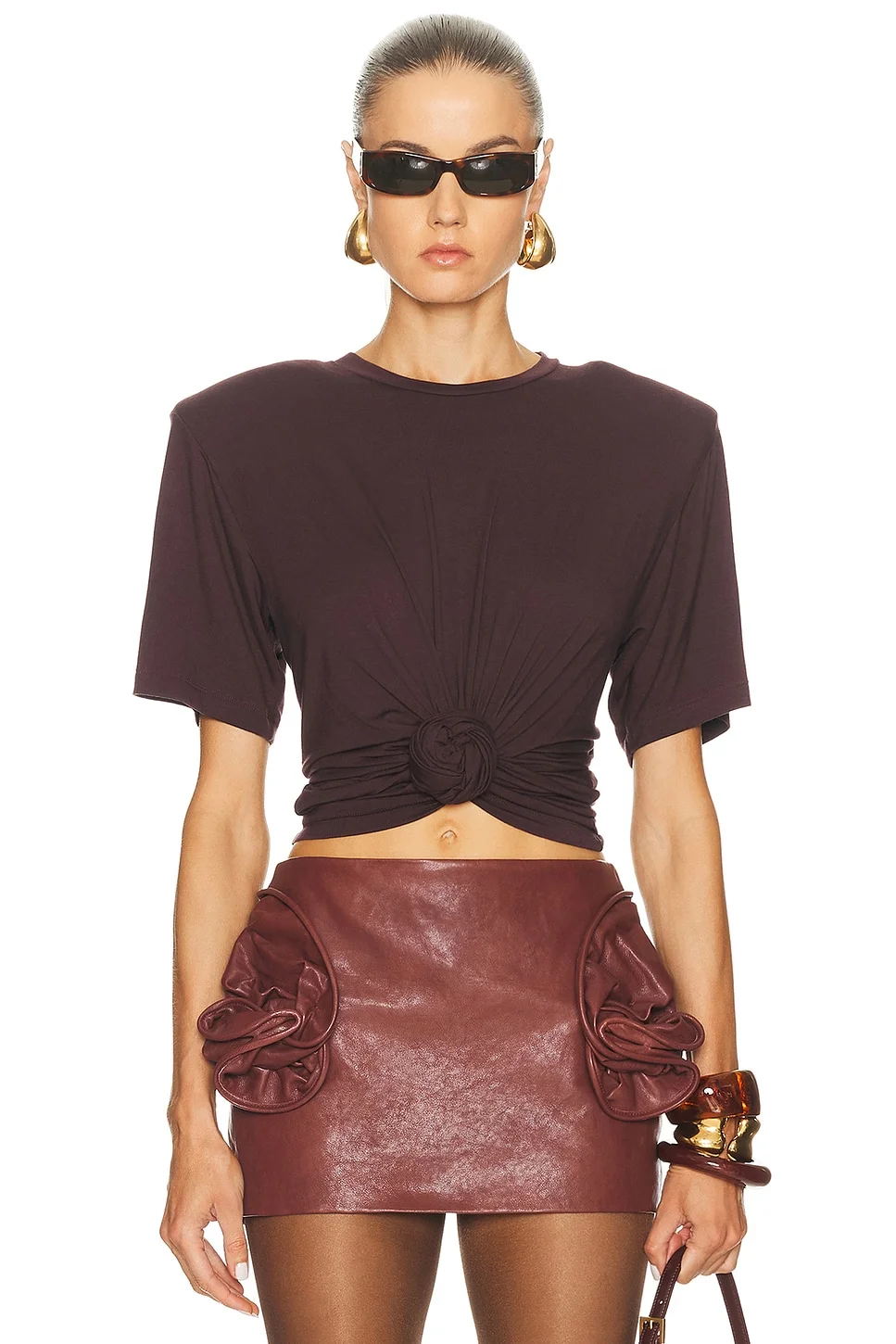 Knot Front T-Shirt - 1