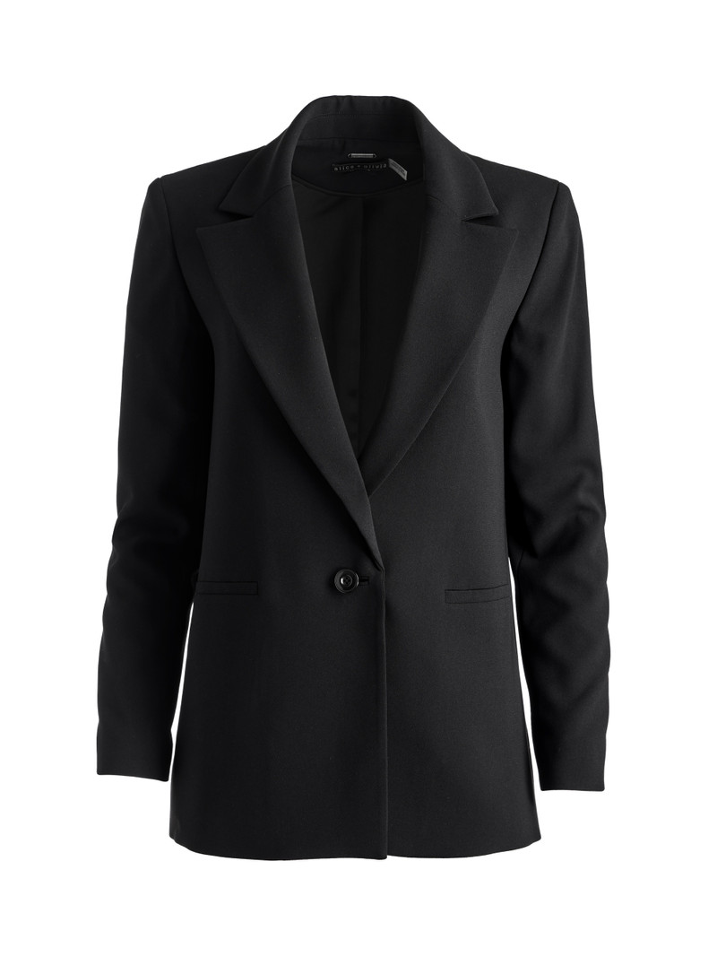 Alice + Olivia DENNY NOTCH COLLAR BOYFRIEND BLAZER outlook