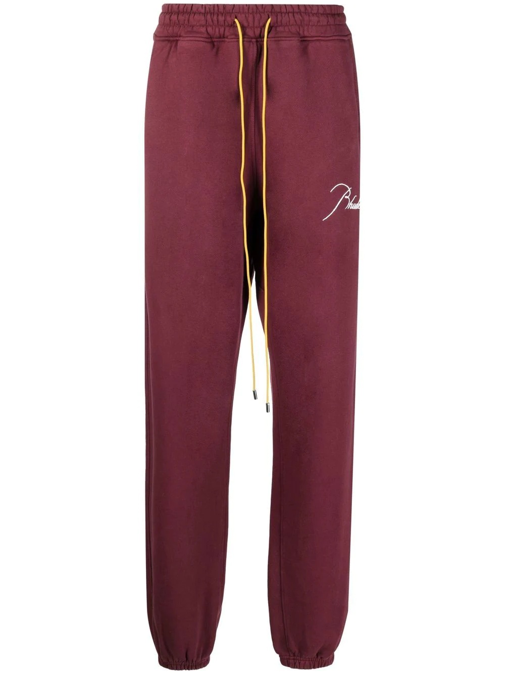 logo-embroidered track pants - 1