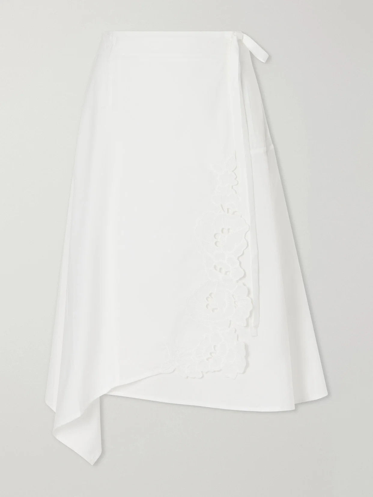 Klara Broderie Anglaise Cotton Midi Skirt - 1