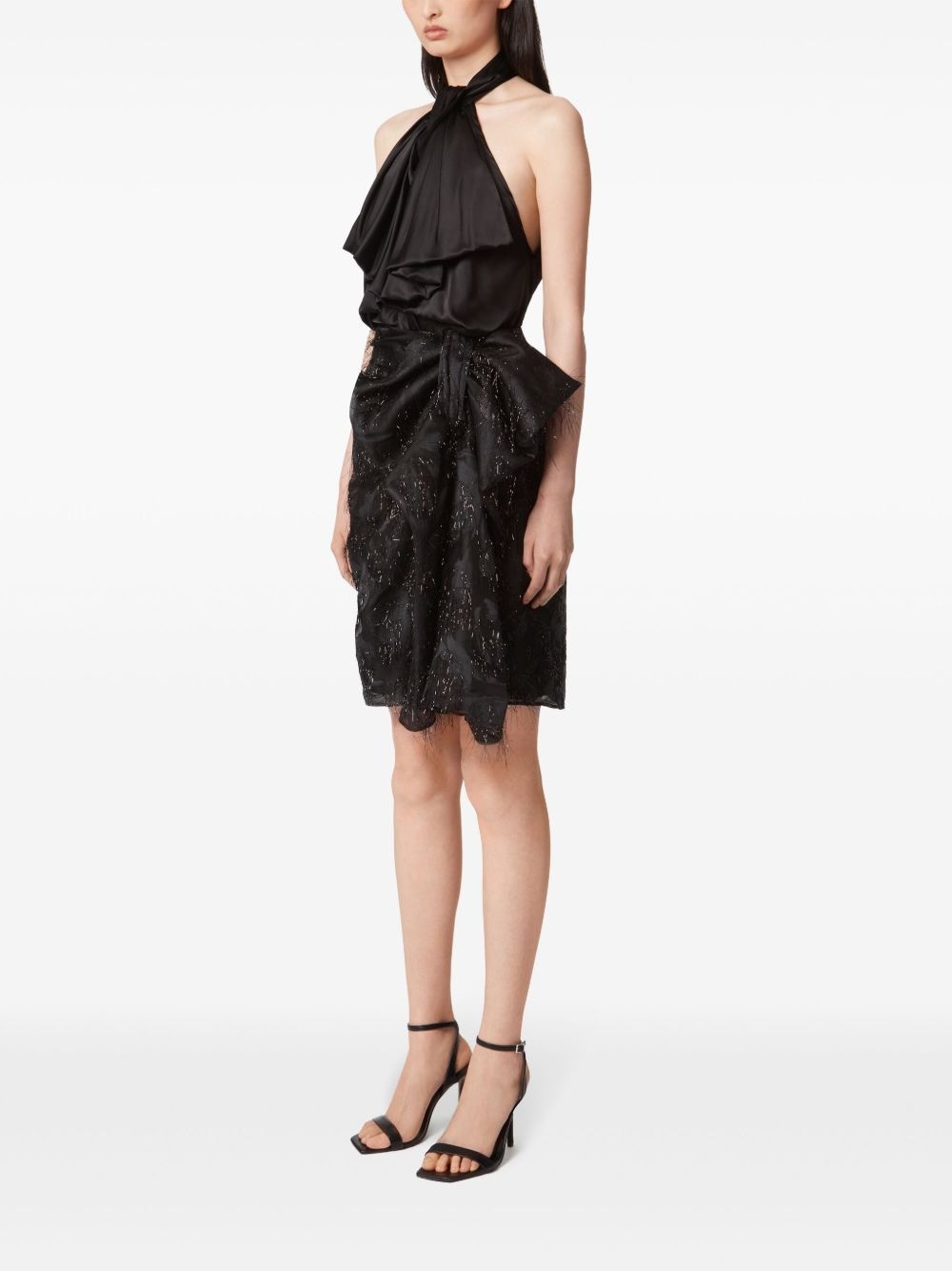 asymmetric bow skirt - 3