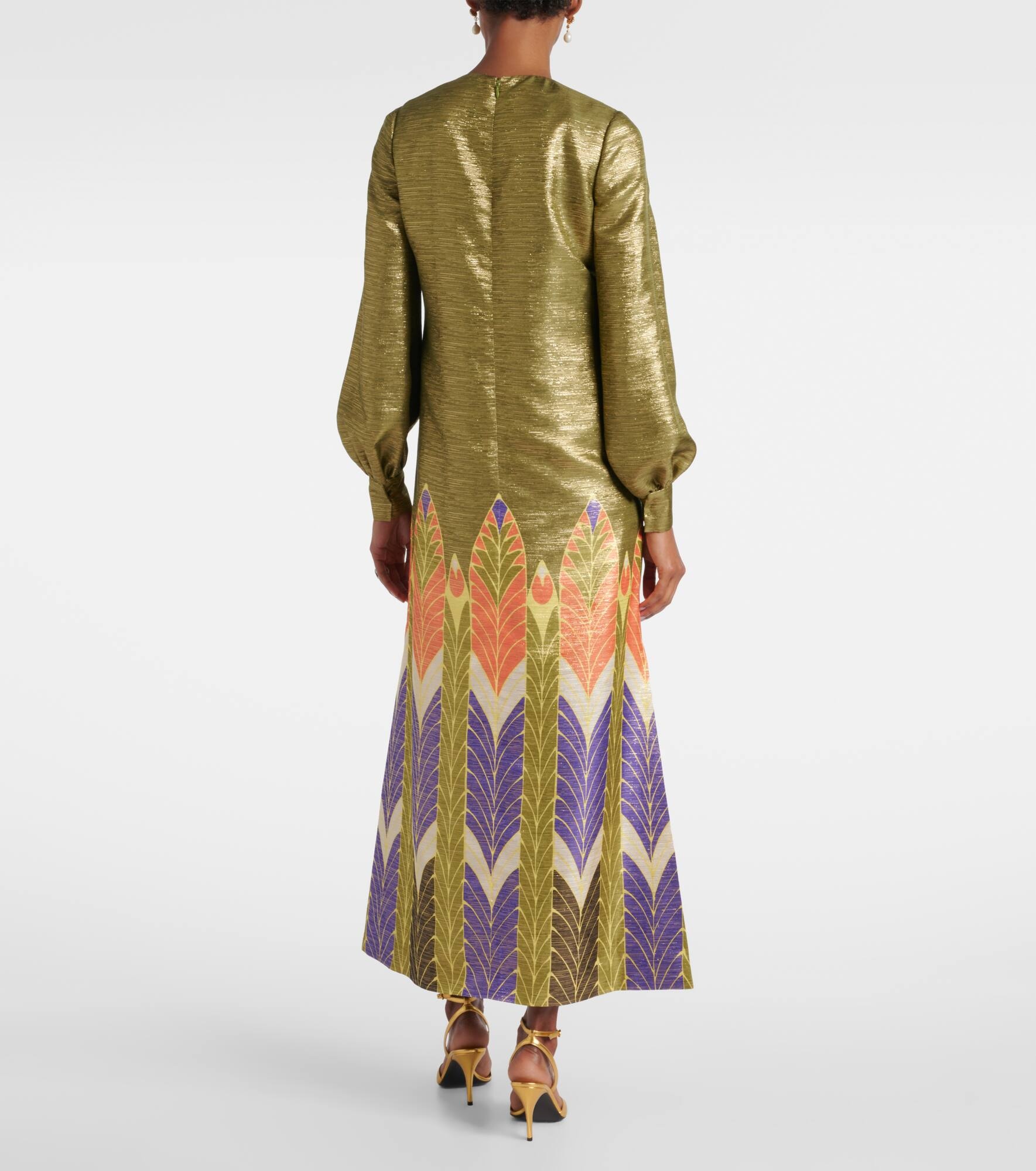 Voyage Imaginaire lamé maxi dress - 3
