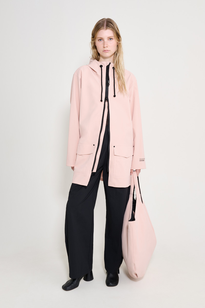 Stockholm Patch Raincoat Pale Pink 1