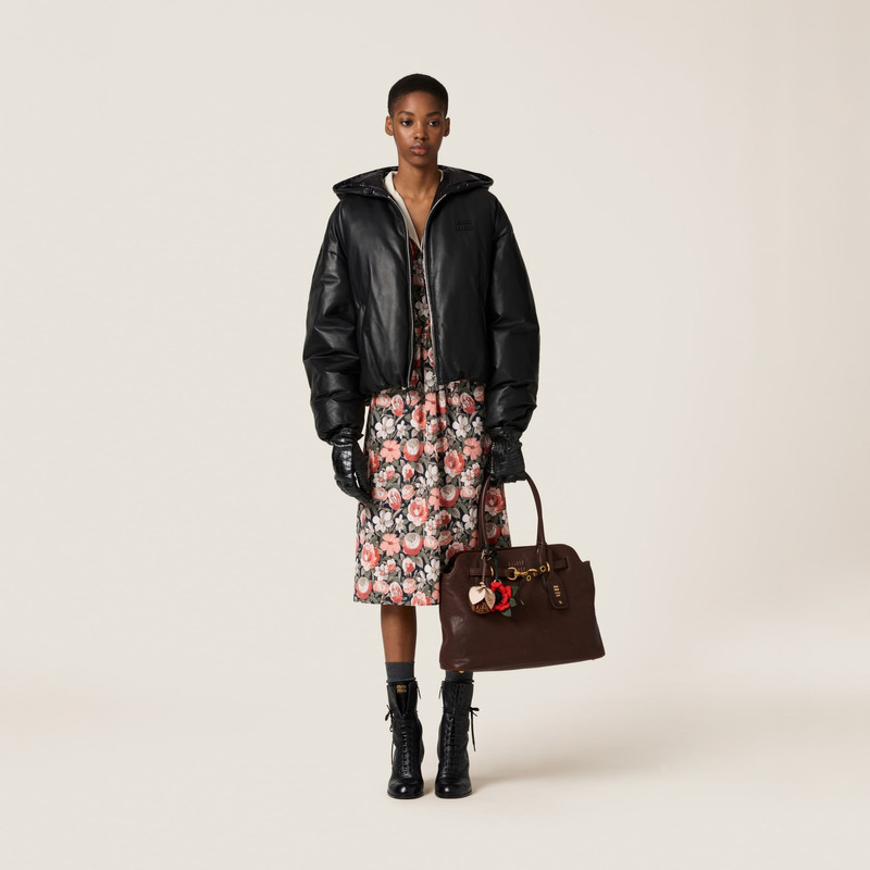 Miu Miu Padded nappa leather jacket outlook