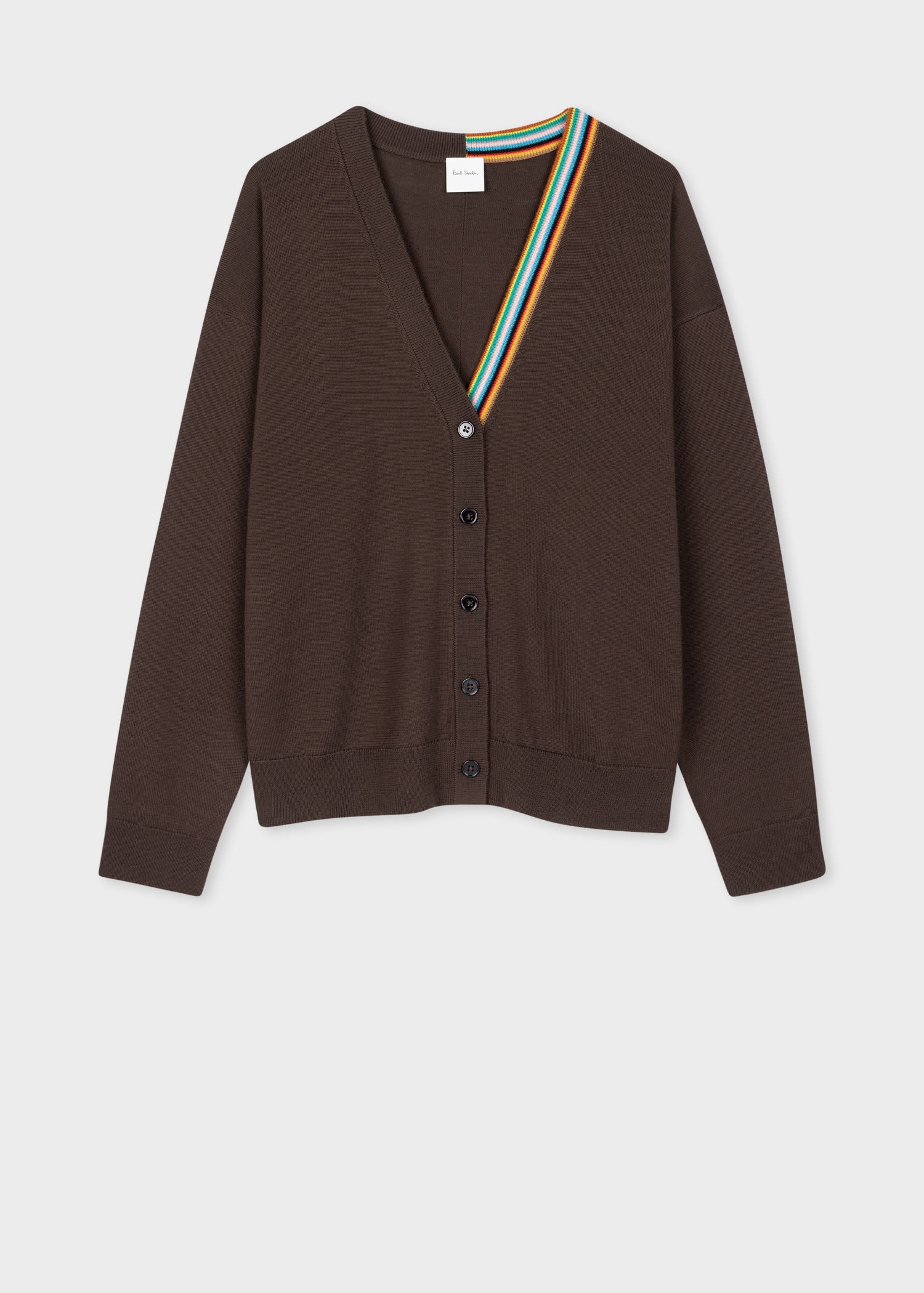 Merino Wool 'Signature Stripe' Cardigan - 1
