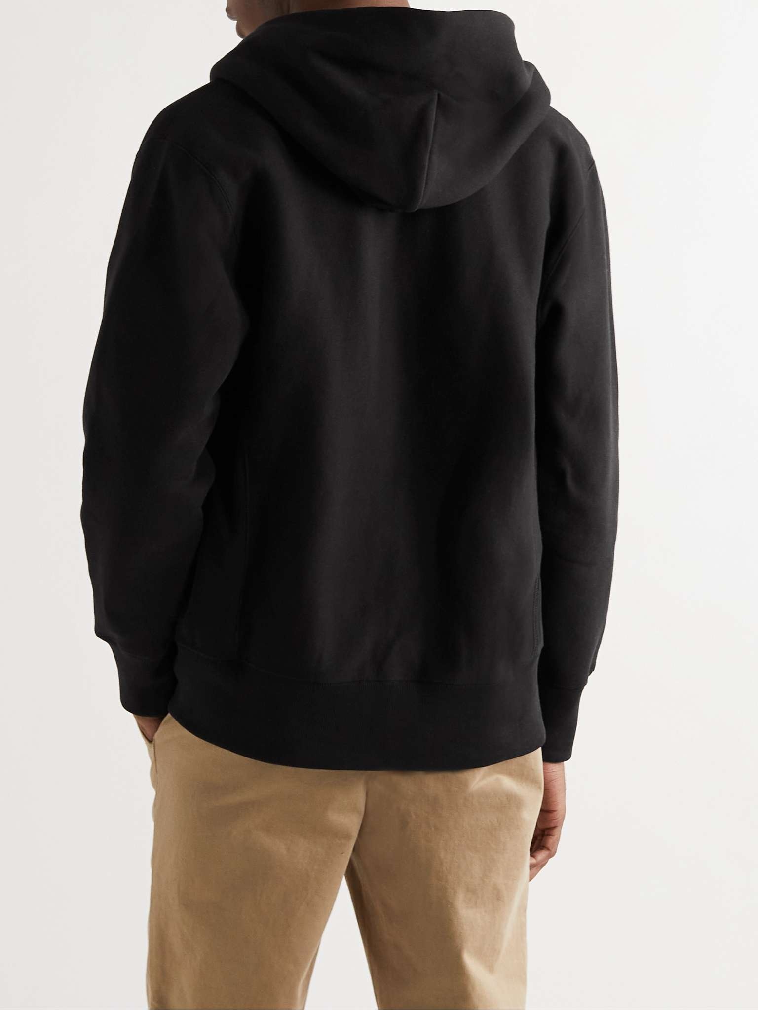 Fleece-Back Cotton-Jersey Zip-Up Hoodie - 4