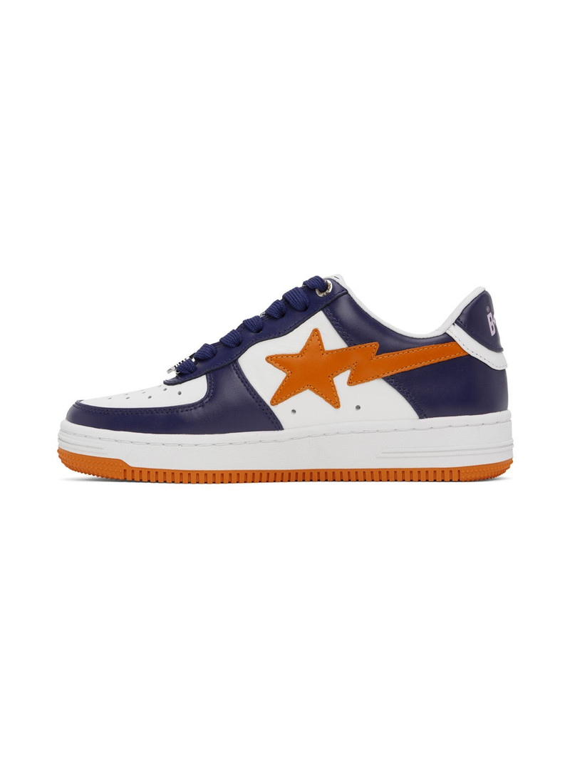 A BATHING APE® Navy & Orange Sta #3 Sneakers outlook
