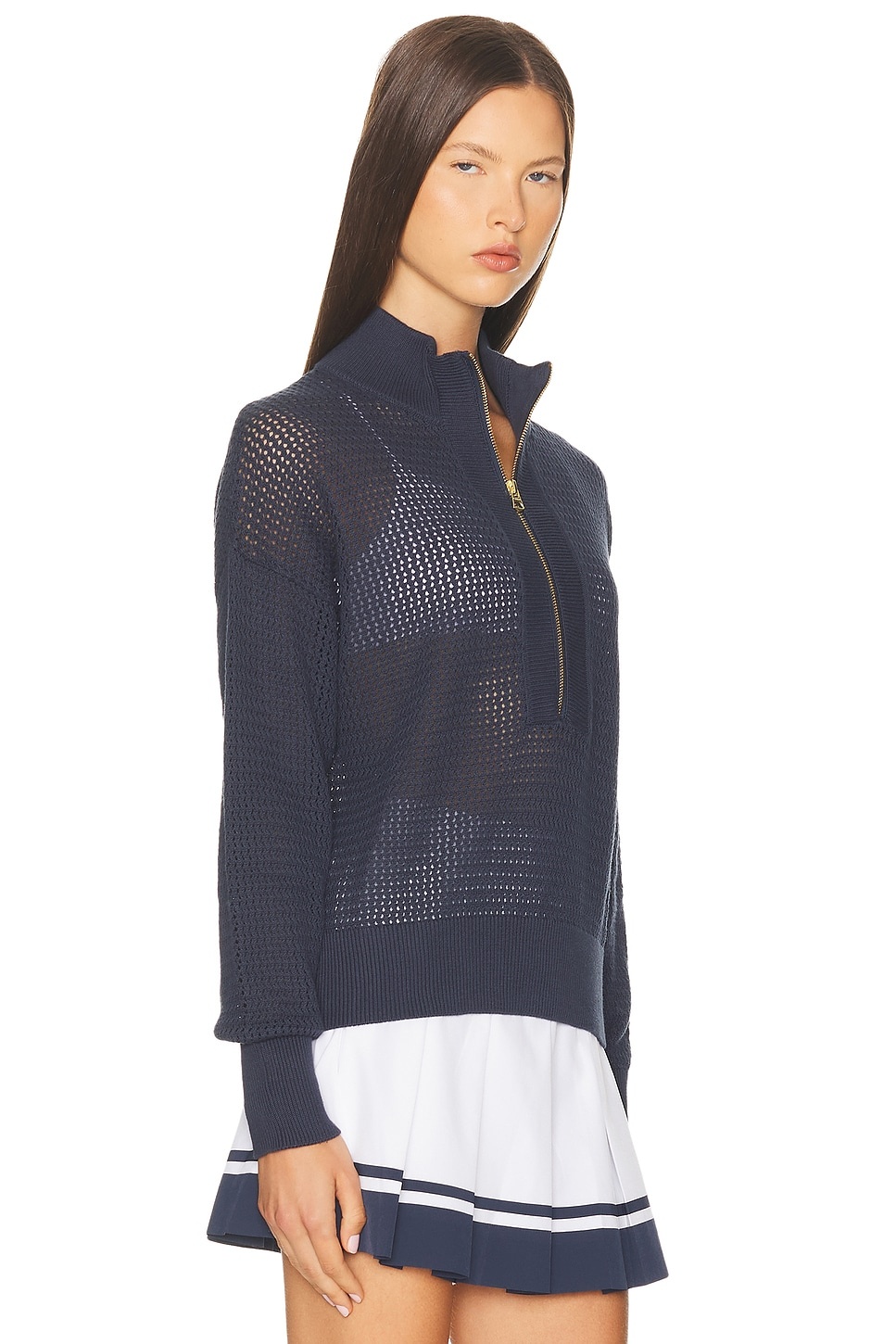 Aurora Half Zip Knit Sweater - 2