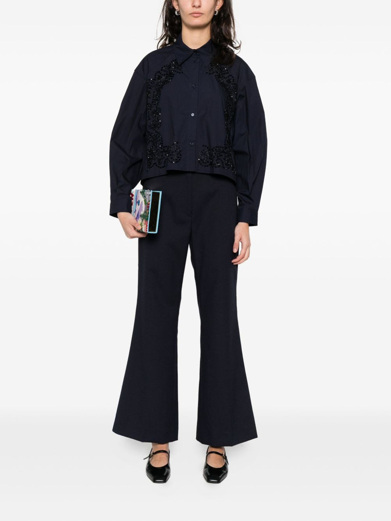 Sandro floral embroidered shirt outlook