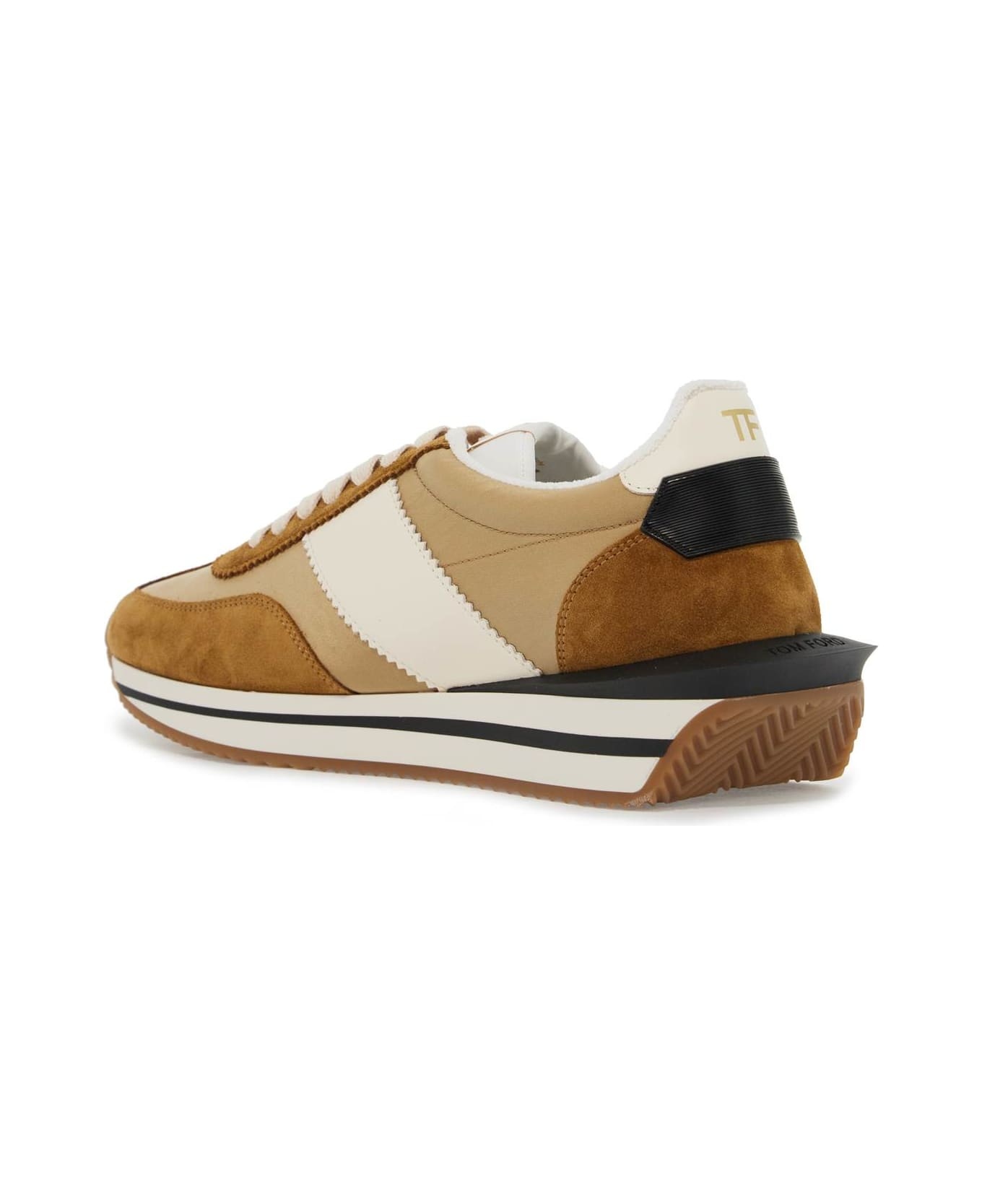 Techno Canvas And Suede 'james' Sneakers - 3