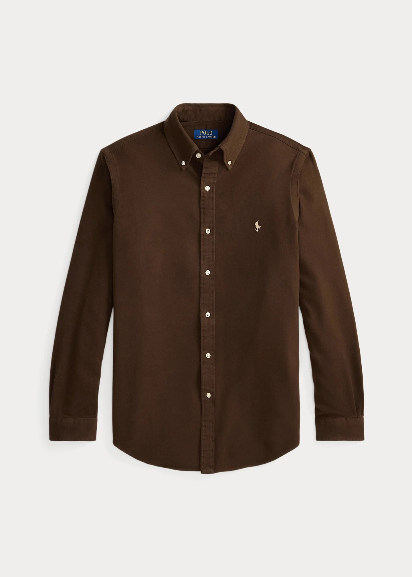 Classic Fit Brushed Flannel Shirt - 1