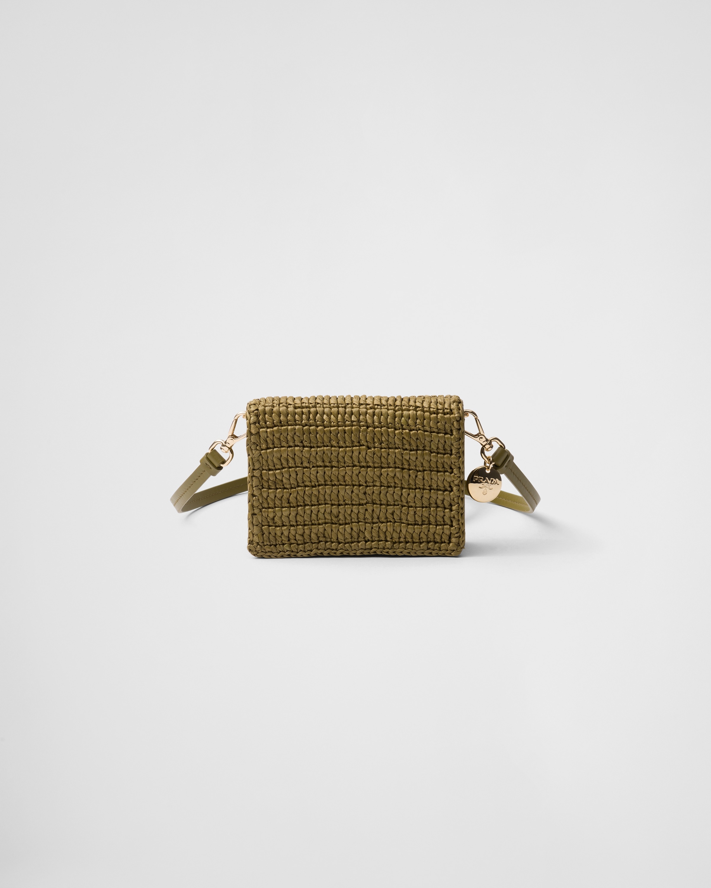 【PRADA】Crochet card holder shoulder strap カードホルダー Prada Crochet Card Holder with Shoulder Strap | Saks Fifth