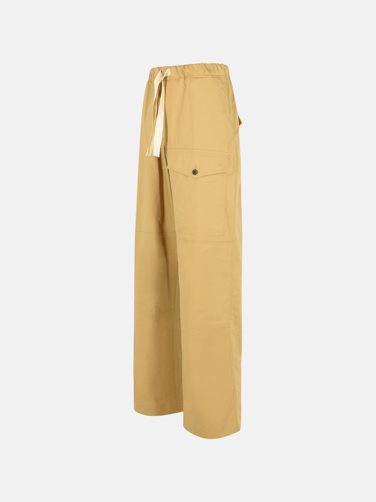 'PANNOCH' BEIGE COTTON PANTS - 2