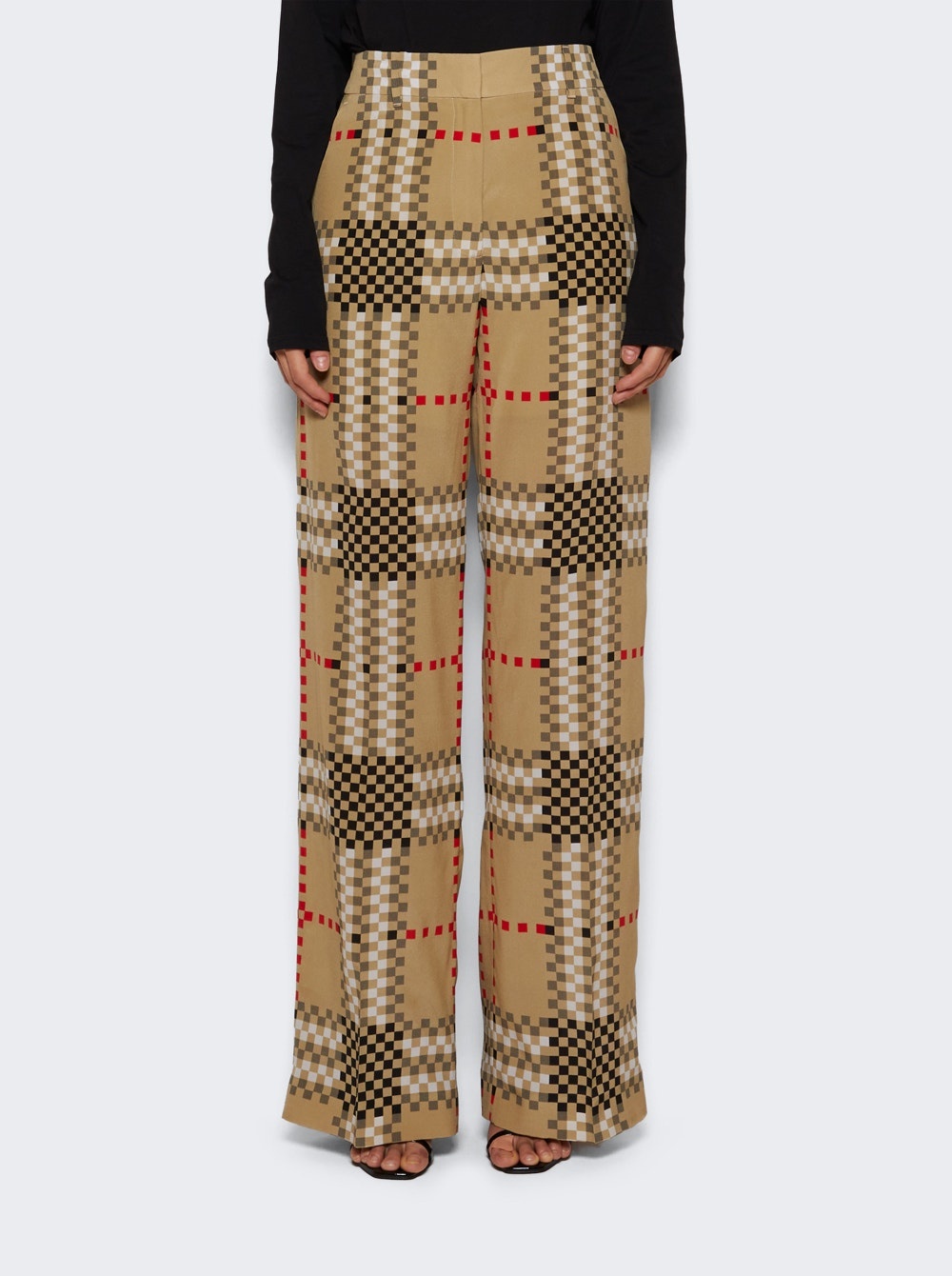 Vintage Check Trousers Archive Beige - 3