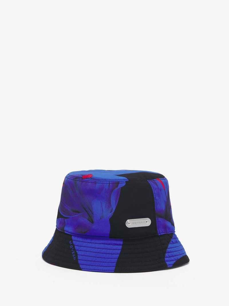 Alexander McQueen Blue Lily Bucket Hat outlook