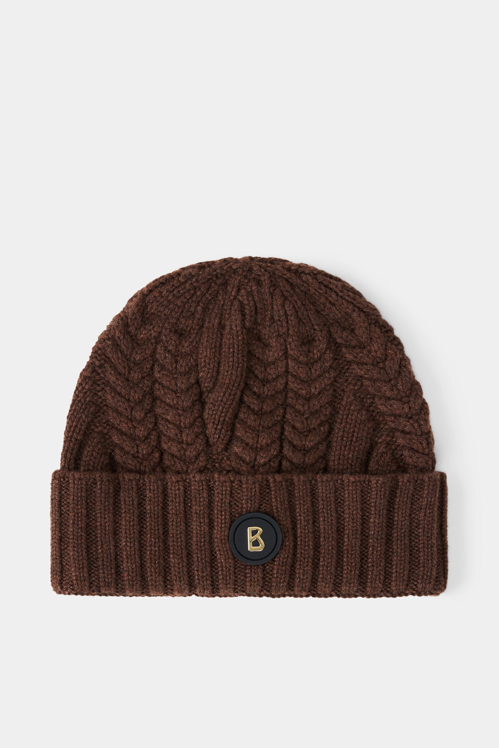 Jamila Knitted cashmere hat in Brown - 1