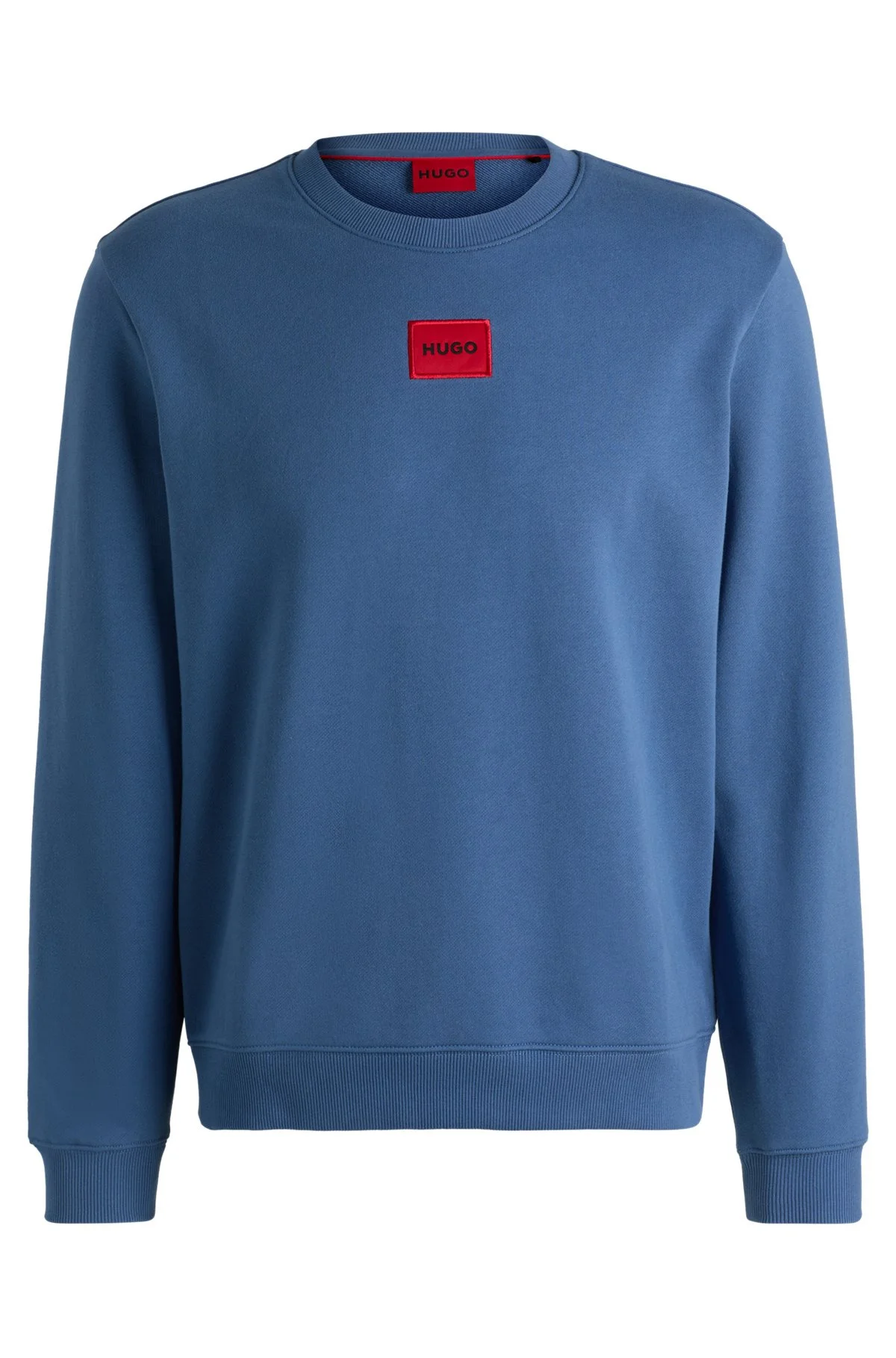 COTTON-TERRY REGULAR-FIT SWEATSHIRT WITH LOGO LABEL - 1