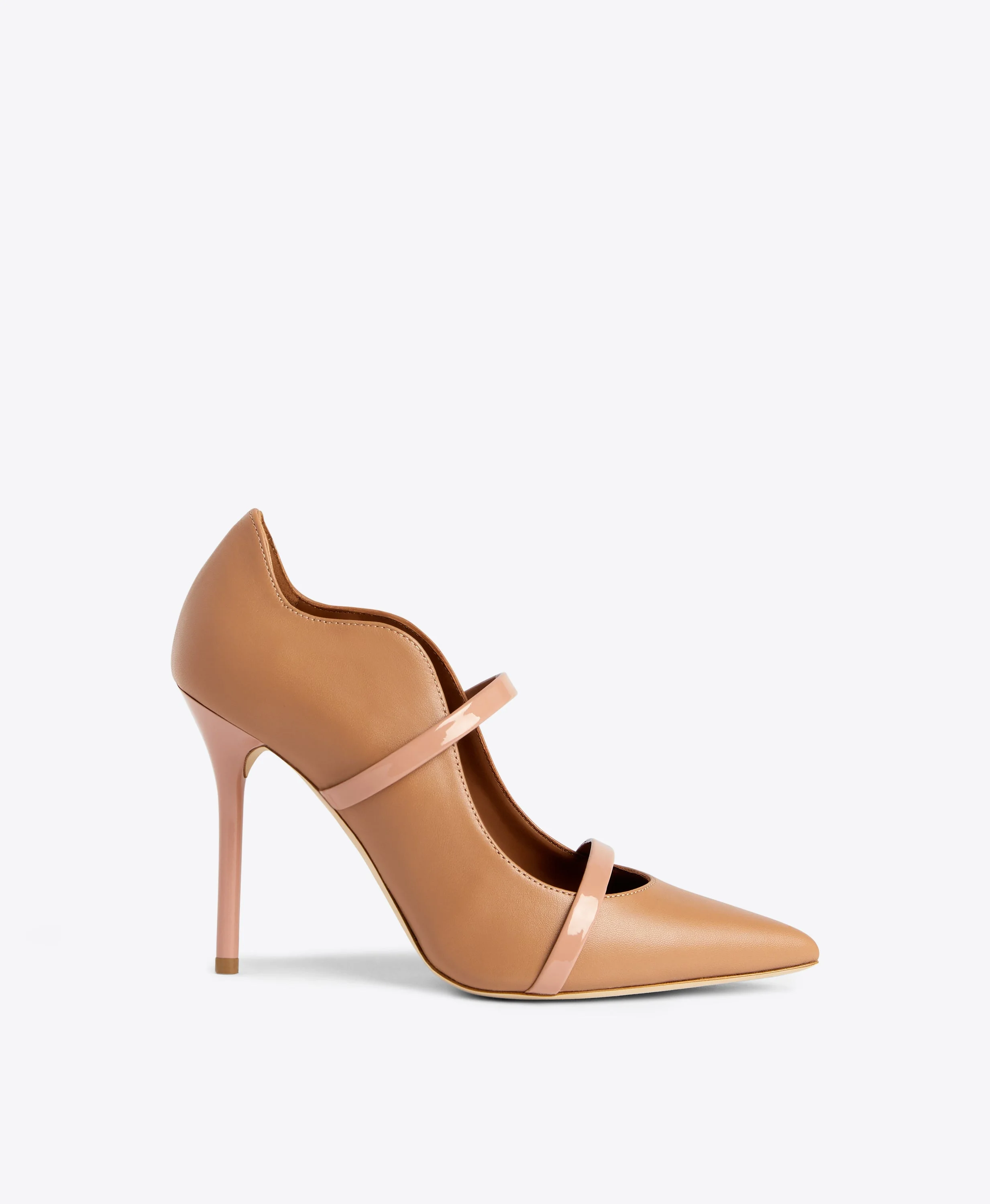 Maureen 100 Blush Leather Pumps - 1