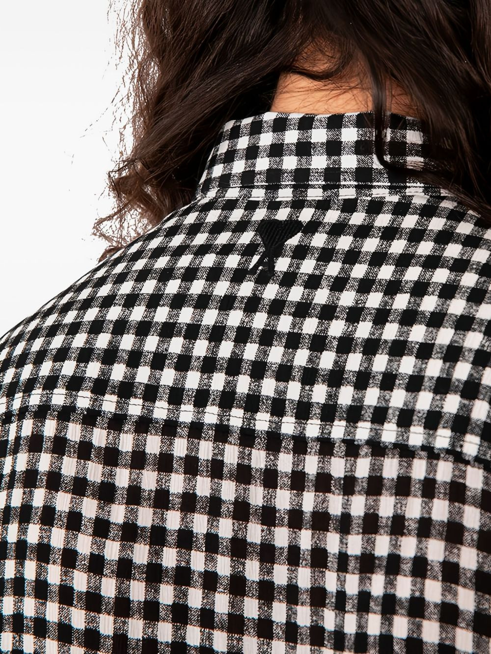 gingham-pattern cotton shirt - 4