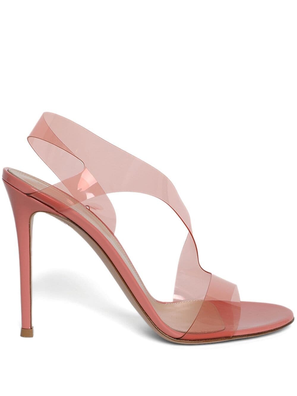 【関税込み】Gianvito Rossi ピンク Metropolis ヒールサンダル Gianvito Rossi | Metropolis 105 PVC sandals | Savannahs