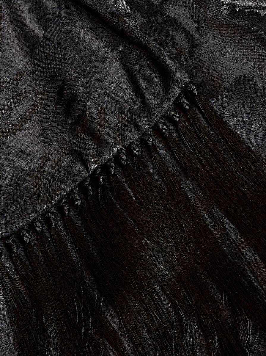 JACQUARD JACKET WITH SCARF - 3