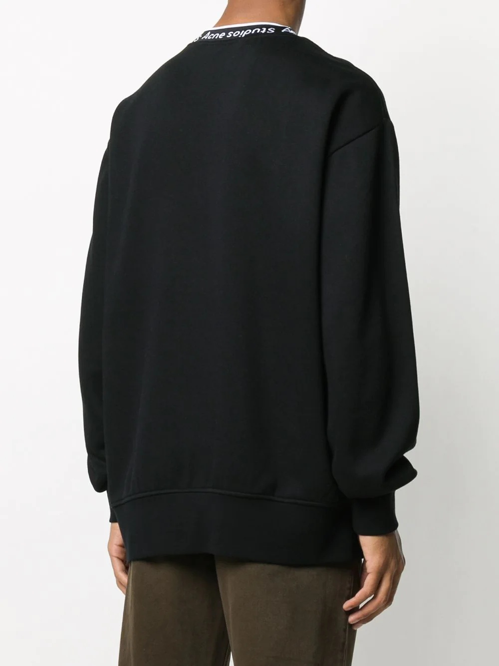 logo neck sweatshirt - 4