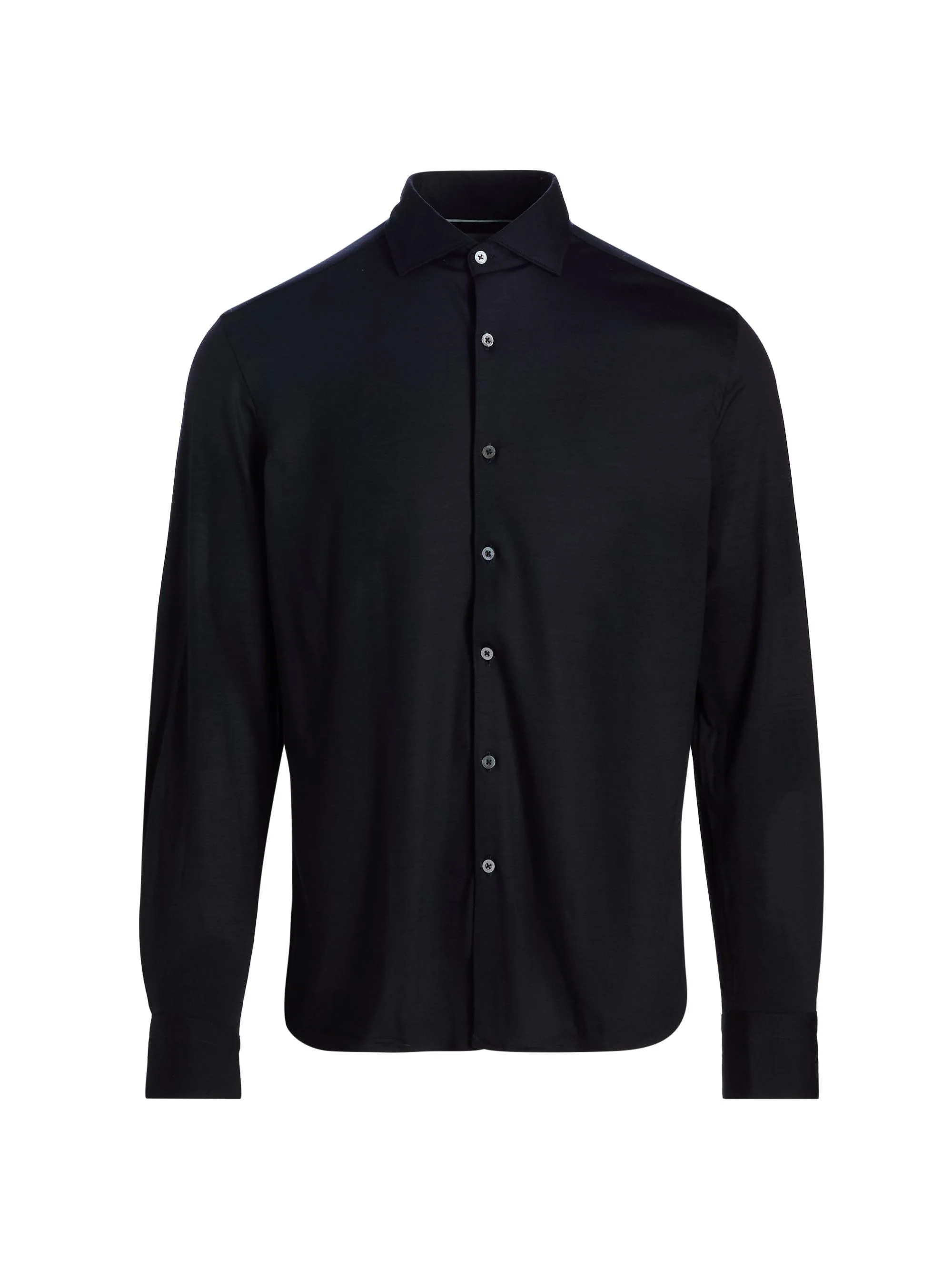 Men's Jersey Sport Shirt - Navy - 1