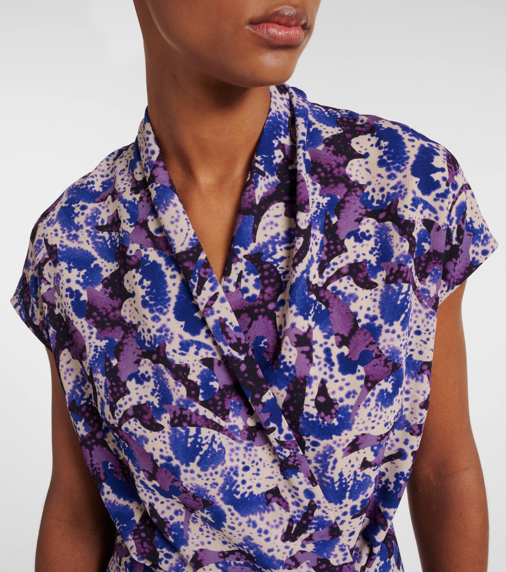 Dries Van Noten Printed midi dress | mytheresa | REVERSIBLE