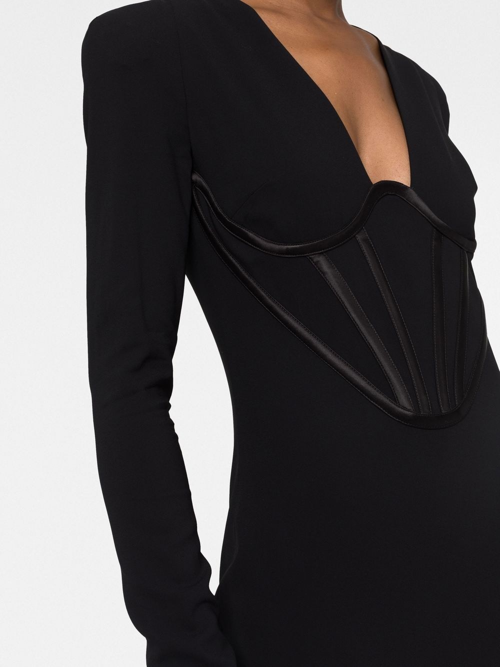 corset-style minidress - 3