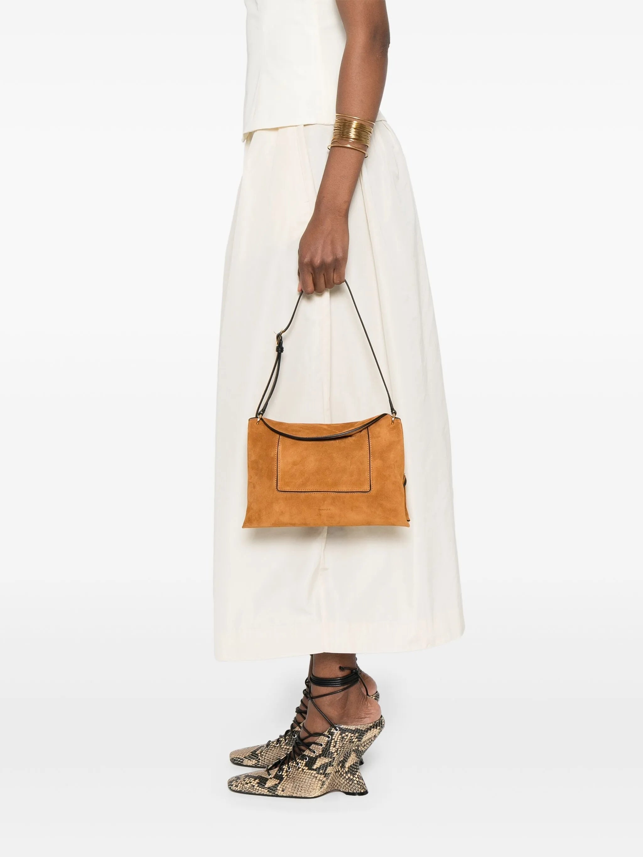 Suede Shoulder Bag - 4