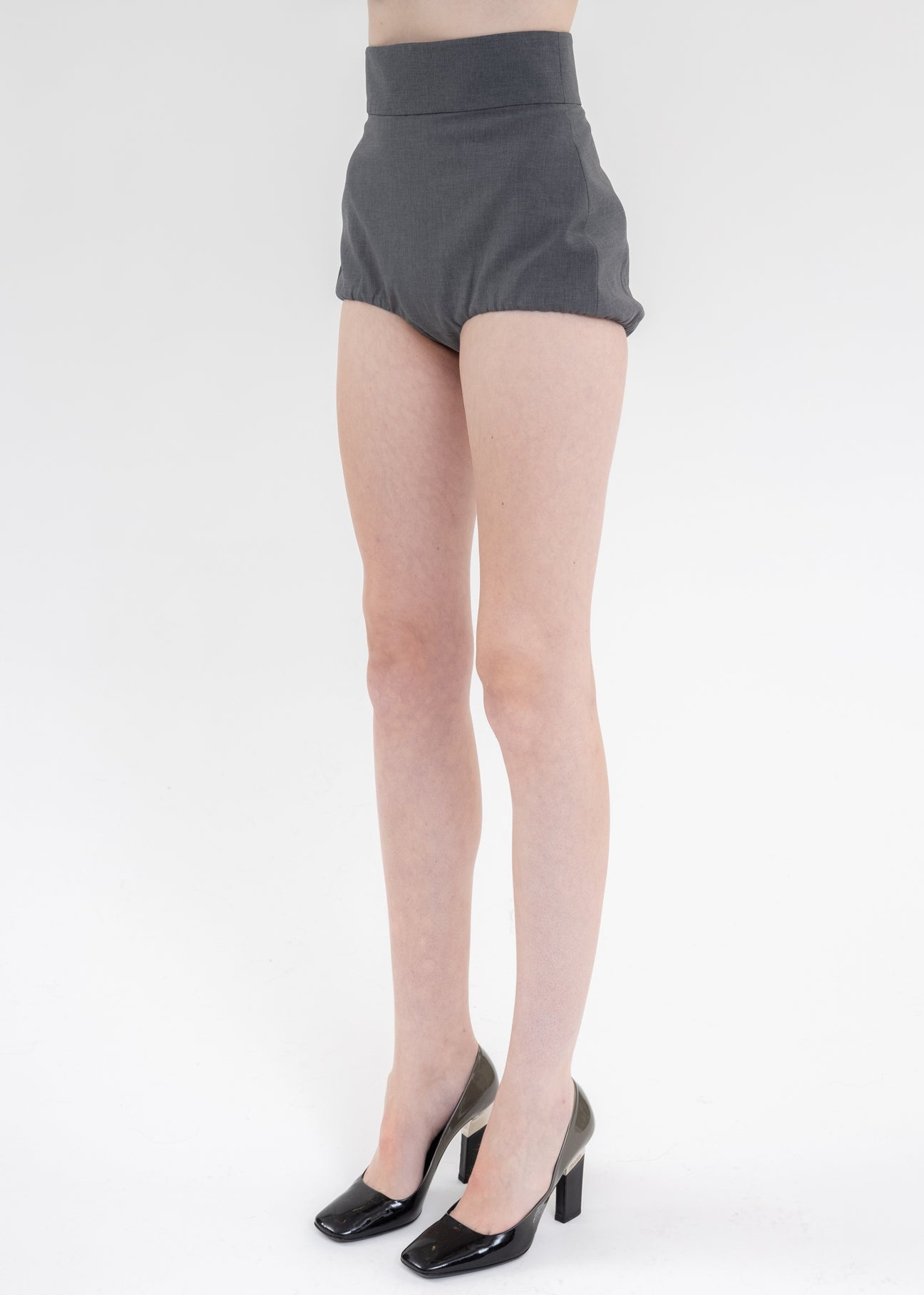 Grey Mini Shorts - 3