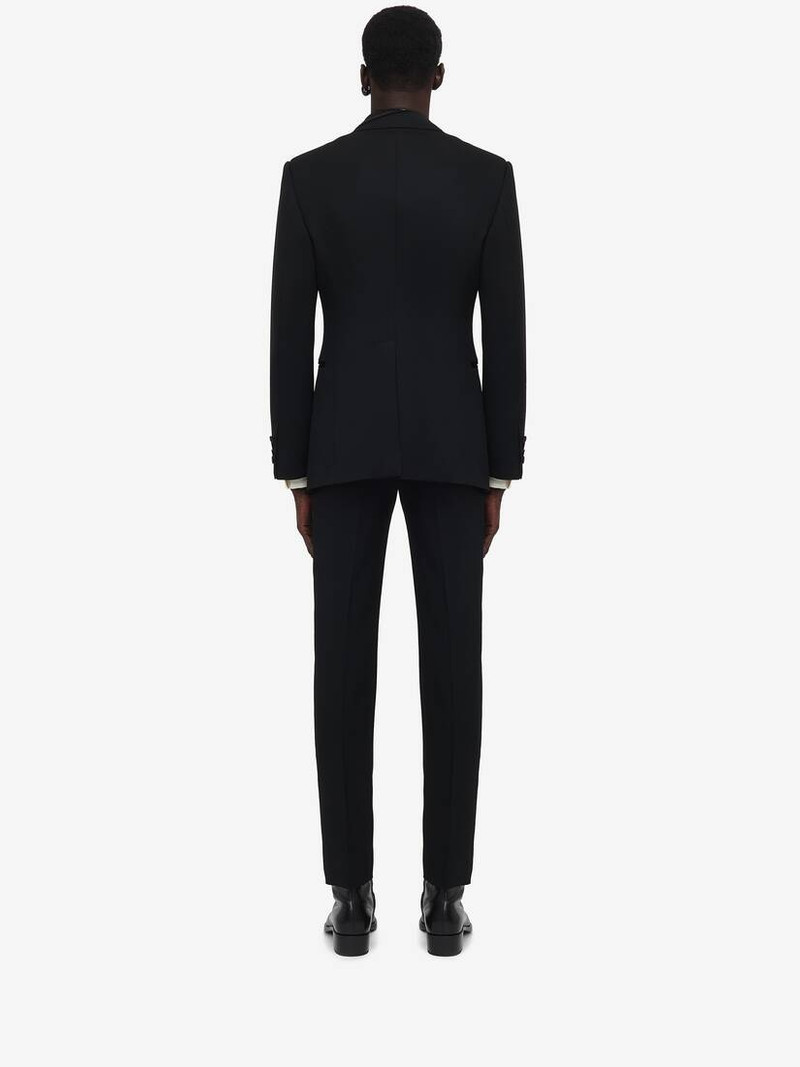 Men's Trompe-l'œil Single-breasted Jacket in Black 4