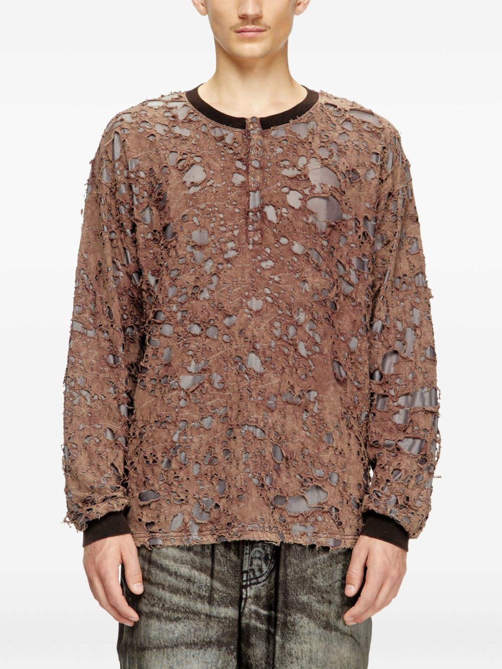 T-Overt distressed T-shirt - 3