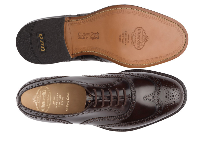 Burwood Polished Binder Oxford Brogue Light ebony 3