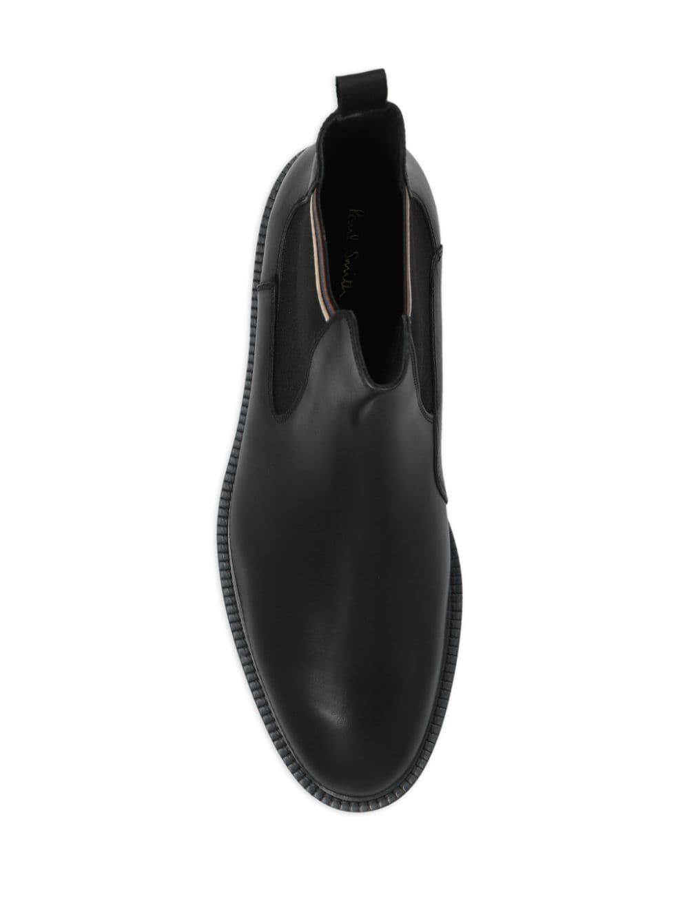 side-panel leather ankle boots - 4
