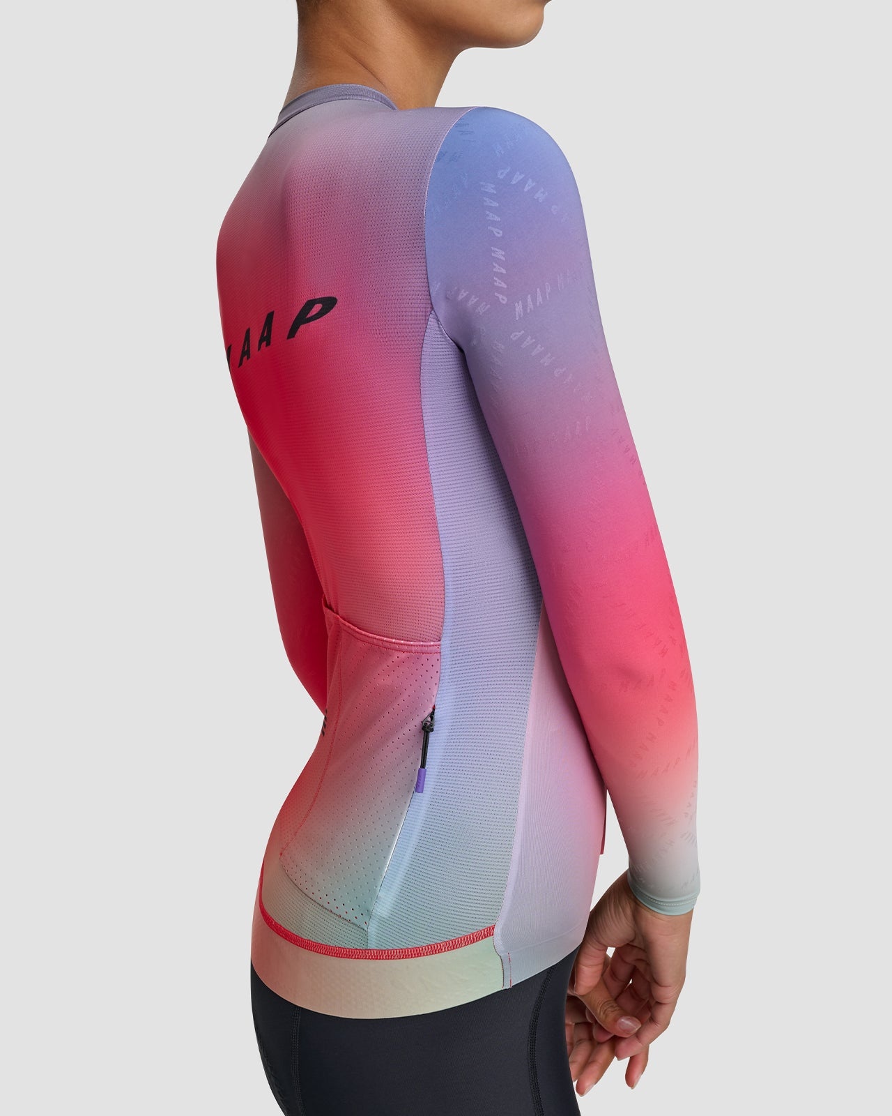 Women's Blurred Out Pro Hex LS Jersey 2.0 - 5