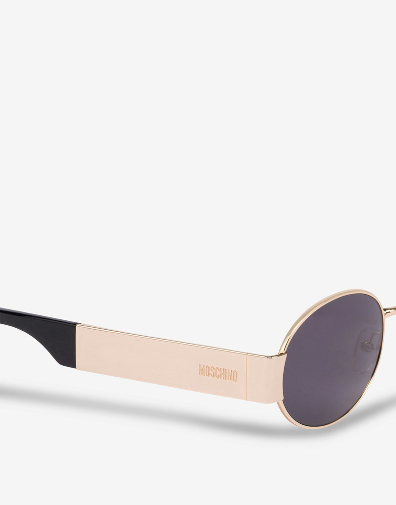 OVAL SUNGLASSES WITH LOGO 3