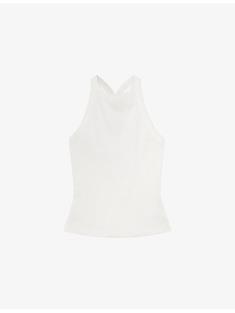 Lolana Rib Racerback Cotton-Jersey Vest Top 1