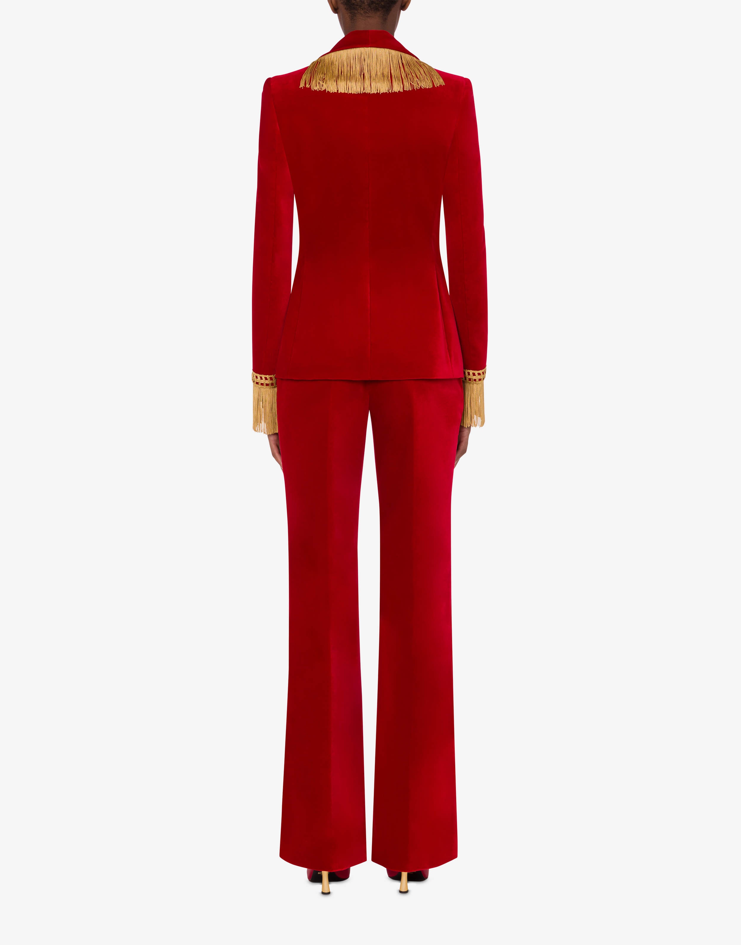 VELVET JACKET WITH FRINGING - 3
