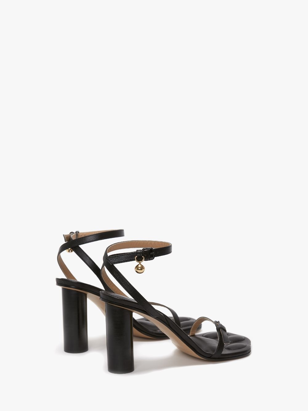 LEATHER PAW HEELED SANDALS - 3