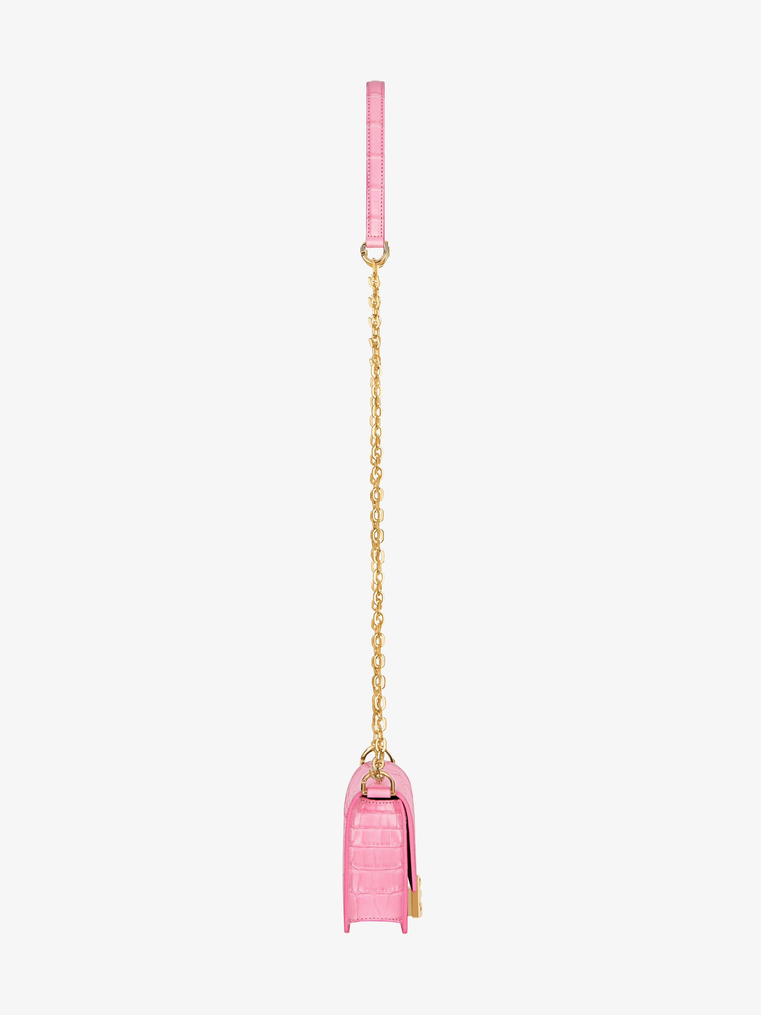 SMALL 4G BAG IN CROCODILE LEATHER WITH CHAIN - 4