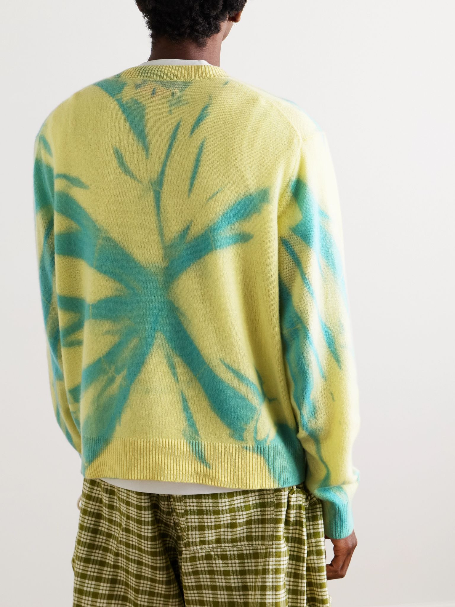 Mythic Tranquility Tie-Dyed Cashmere Sweater Yellow - 3