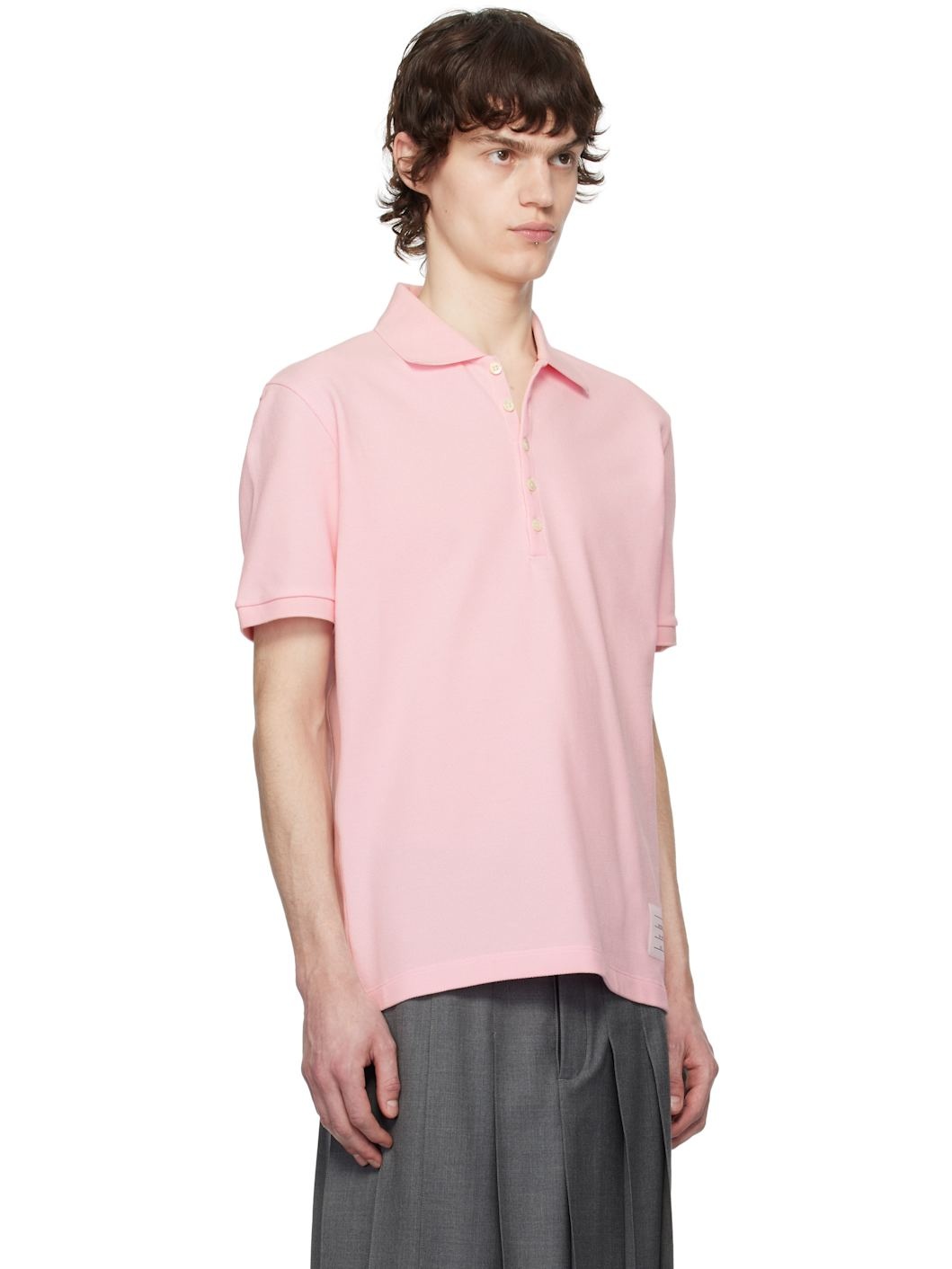 Pink Classic Pique 4-Bar Polo - 2